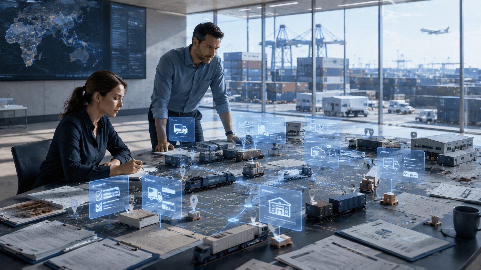Featured image for Operations AI Automation: How Supply Chain Control Towers Can Move From Manual Follow-Up to Exception-Led Coordination showing the main business workflow and AI use case.